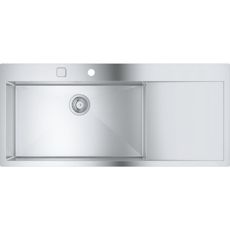 Grohe K1000 diskbänk, 116x52 cm, rostfritt stål