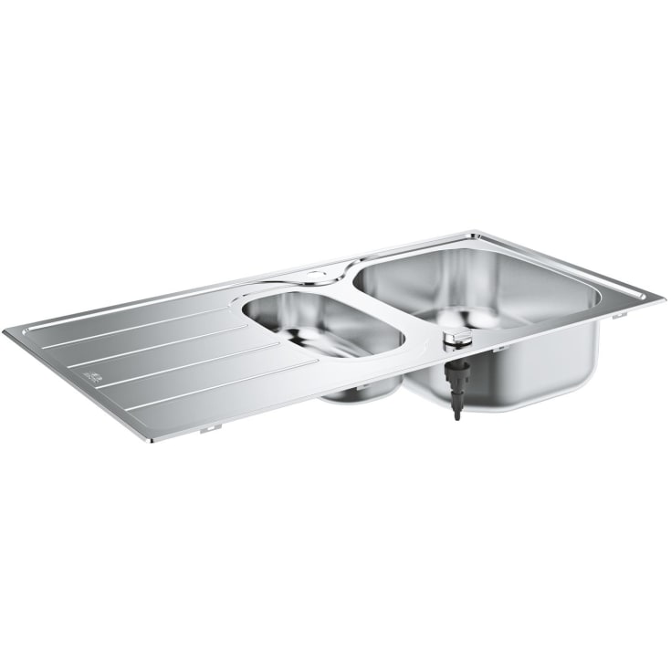 Grohe K200 diskbänk, 96,5x50 cm, rostfritt stål