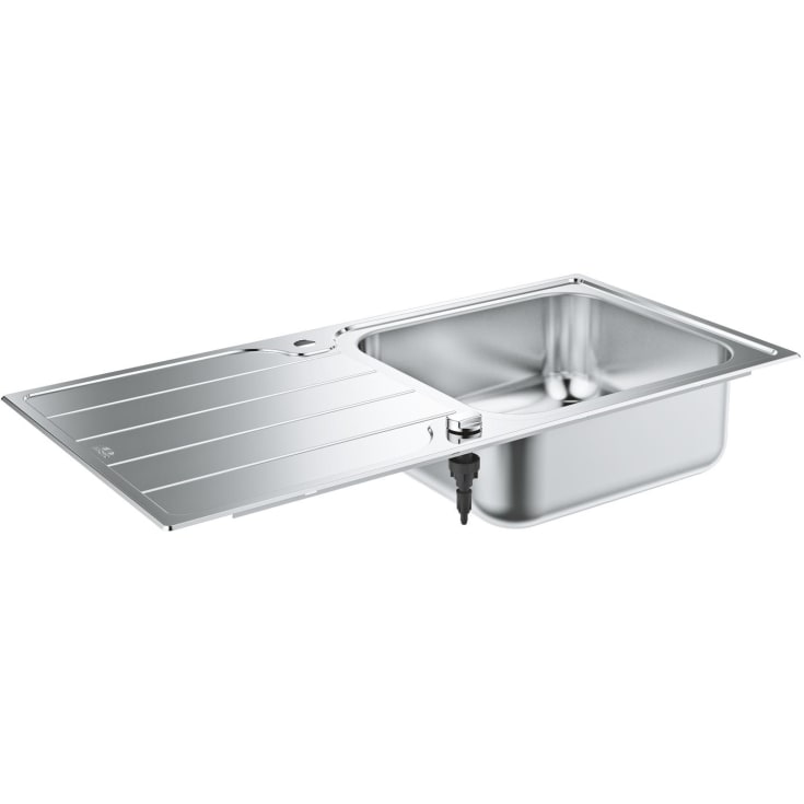 Grohe K500 diskbänk, 100x50 cm, rostfritt stål