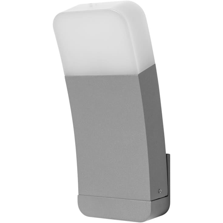 Ledvance Smart+ Wifi Curve udendørs væglampe, farveskift + hvid, sølvgrå