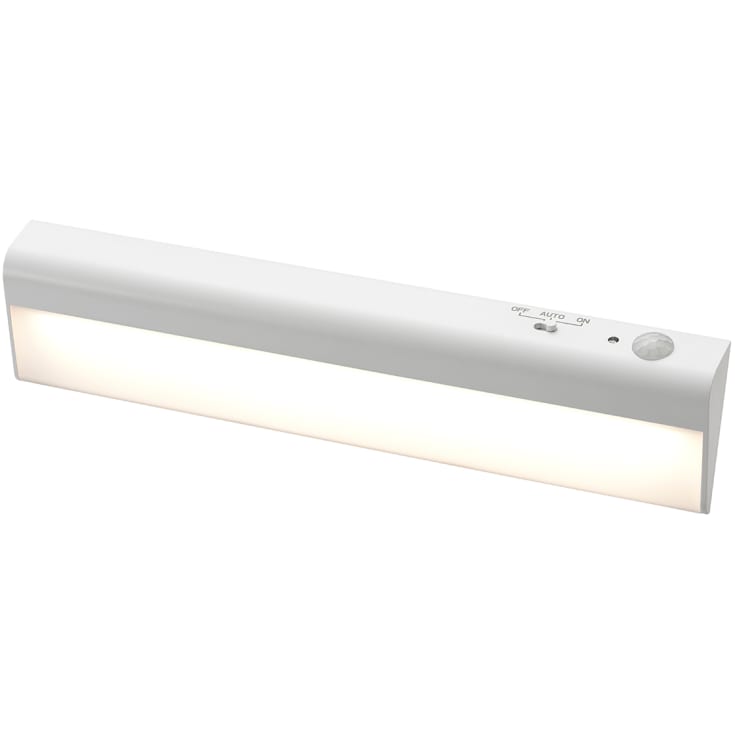 Nielsen Light armatur med sensor, batteri, 1,6 W LED, hvit