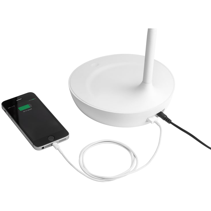 Nielsen Light Samba bordslampa med USB, vit