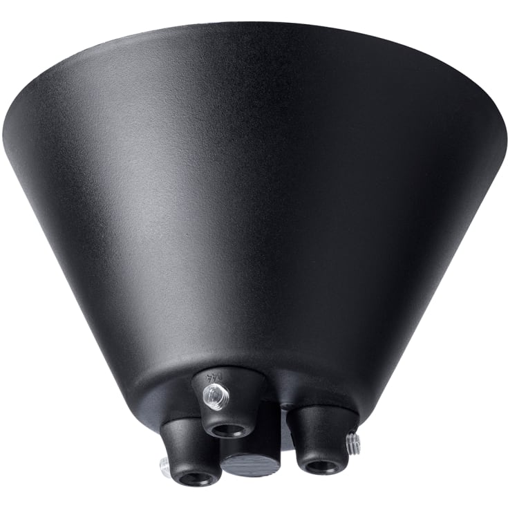 Nielsen Light baldakin, 3 udgange, sort