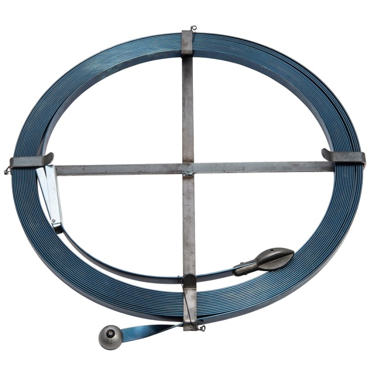 Ridgid kloakkrensebånd, flat, 20x3 mm, 30,4 meter