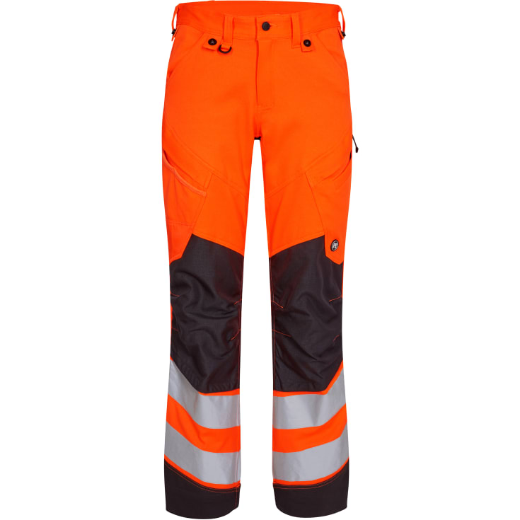 FE Engel stretch buks 2544, High-Vis kl.2, orange/grå, str. 76