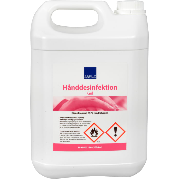 Abena hånddesinfektionsgel, 85% ethanol, 5 l
