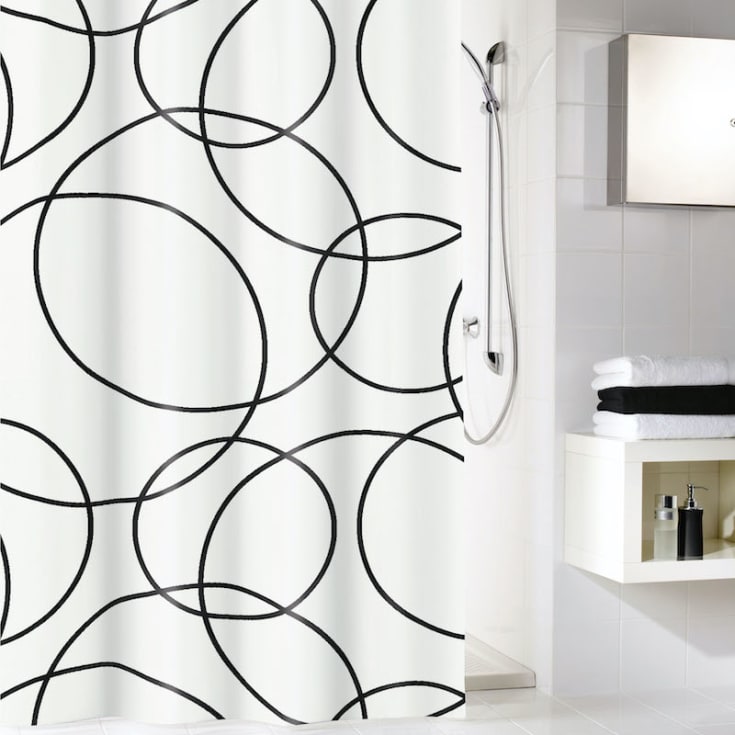 Kleine Wolke Rings dusjforheng, 180x200 cm, mønster