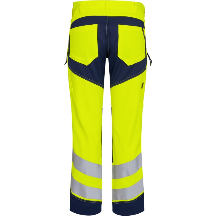FE Engel stretchbukse 2544, High-Vis, klasse 2, gul/blå, størrelse 92