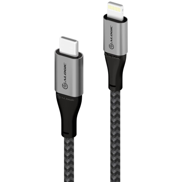 Alogic ladekabel USB-C til iPhone, grå