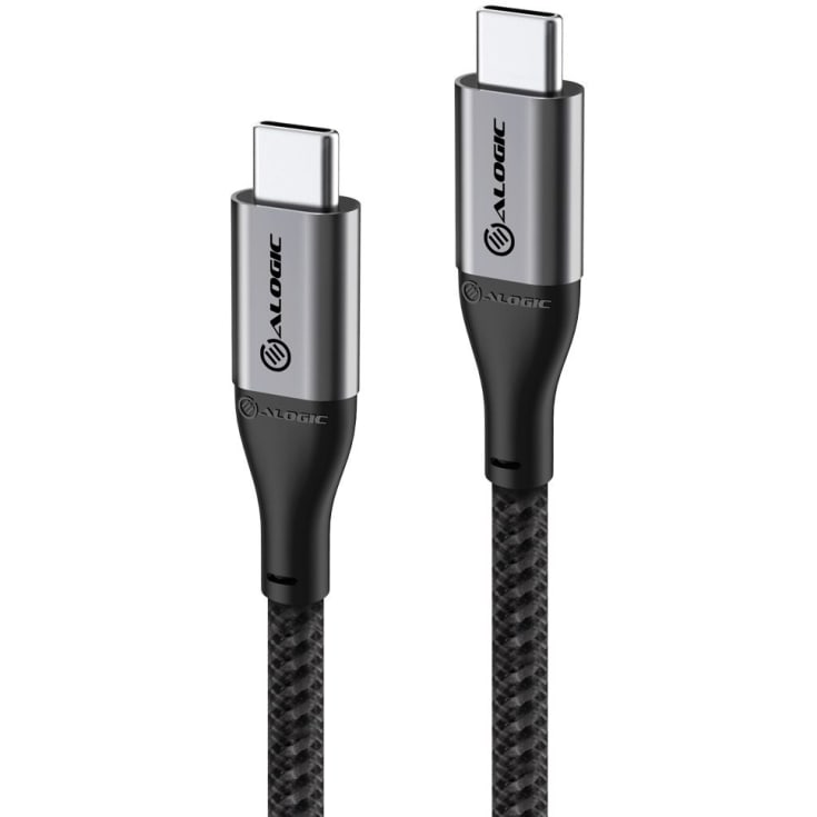 Laddarkabel USB-C till USB-C på 3 meter, mellangrå