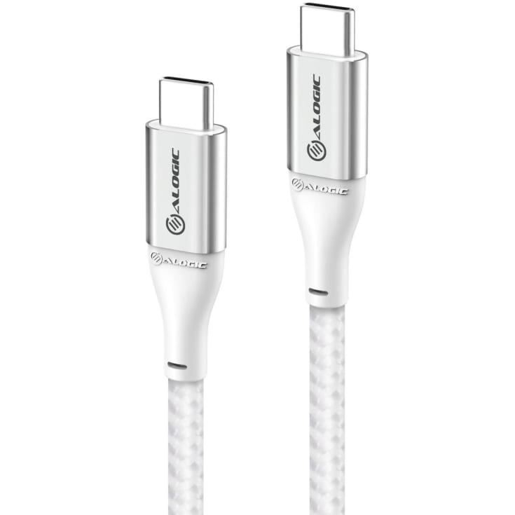 Alogic ladekabel USB-C til USB-C, sølv, 0,3 meter