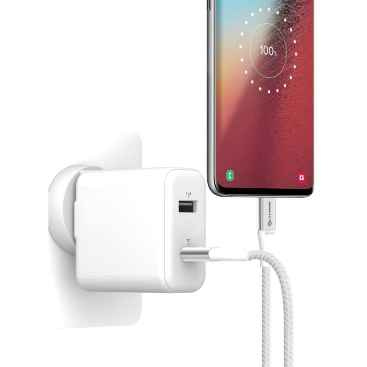 Alogic ladekabel USB-C til USB-C, sølv, 0,3 meter