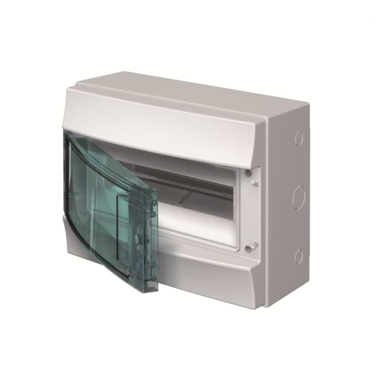 Gruppepanel 1RK 12M med transparent dør, IP65
