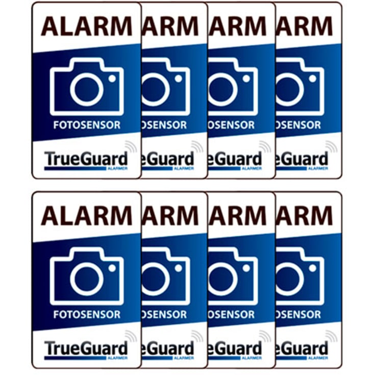 TrueGuard fotoalarm klistermærke