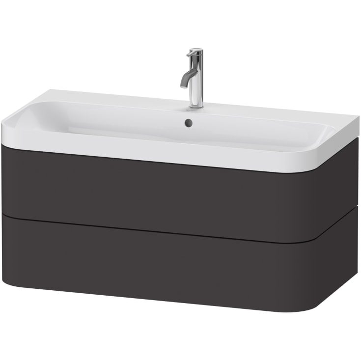 Duravit Happy D.2 møbelpakke, 97,5x49 cm, grafitt