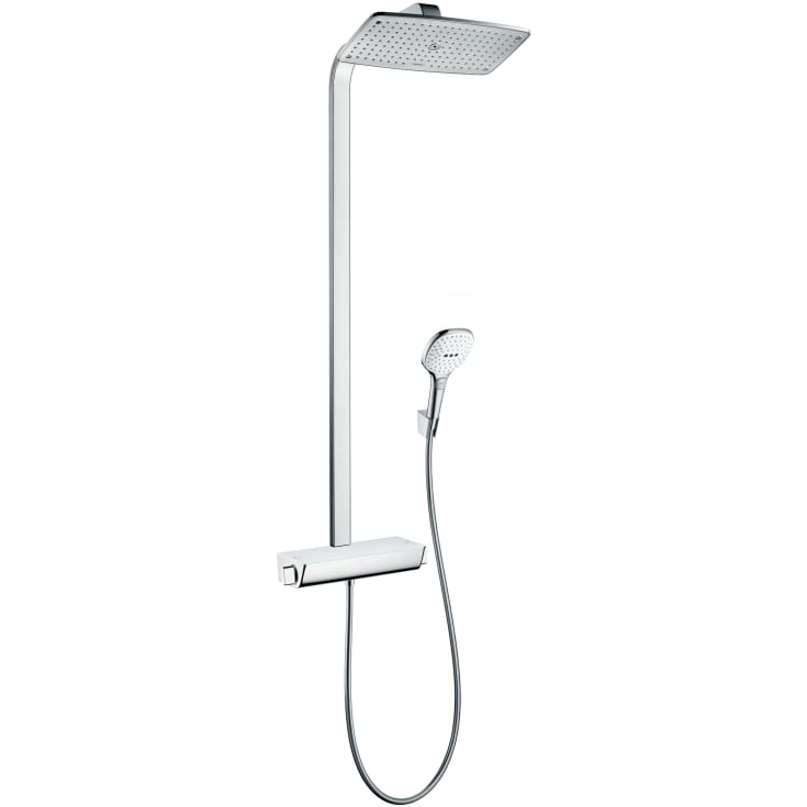 Hansgrohe Raindance Select E 360 brusesæt, krom/hvid