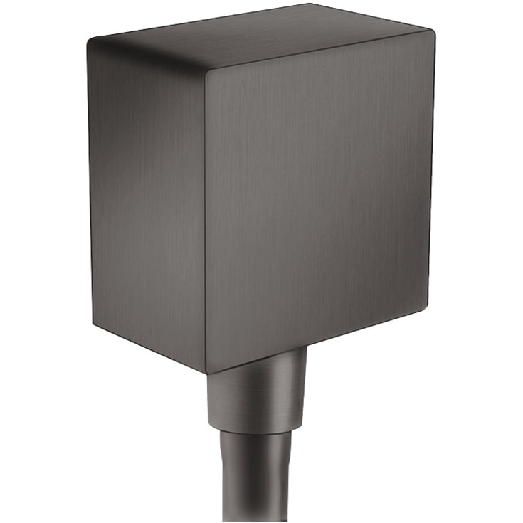 Hansgrohe FixFit Square slangeudtag, børstet sort krom