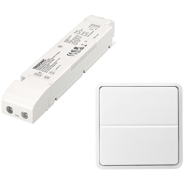 Jumitech Trådløs LED driver 60W/24V & parret 2-tryk