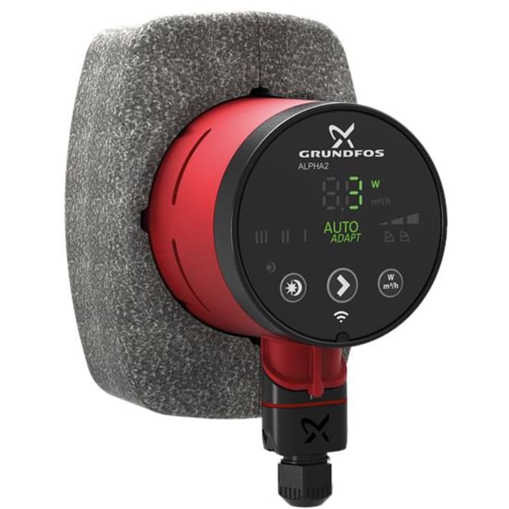 Grundfos Alpha2 15-60 cirkulationspumpe 130 mm, varme