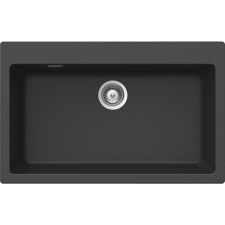 Intra Granite Primus N100 XL kjøkkenvask, 79x50 cm, svart