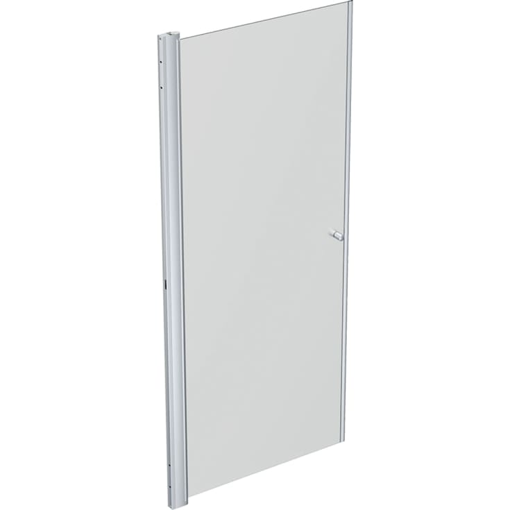 Contura Shower Space dusjdør, 87 cm, frostet glass, aluminiumsprofil