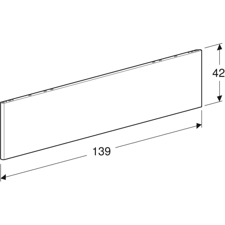 Ifö Caribia frontpanel, 140 cm