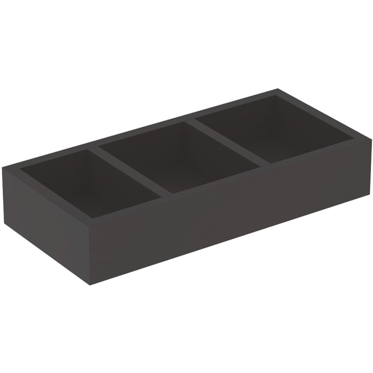 Geberit Smyle Square lådinsats, 32,3x15 cm, svart