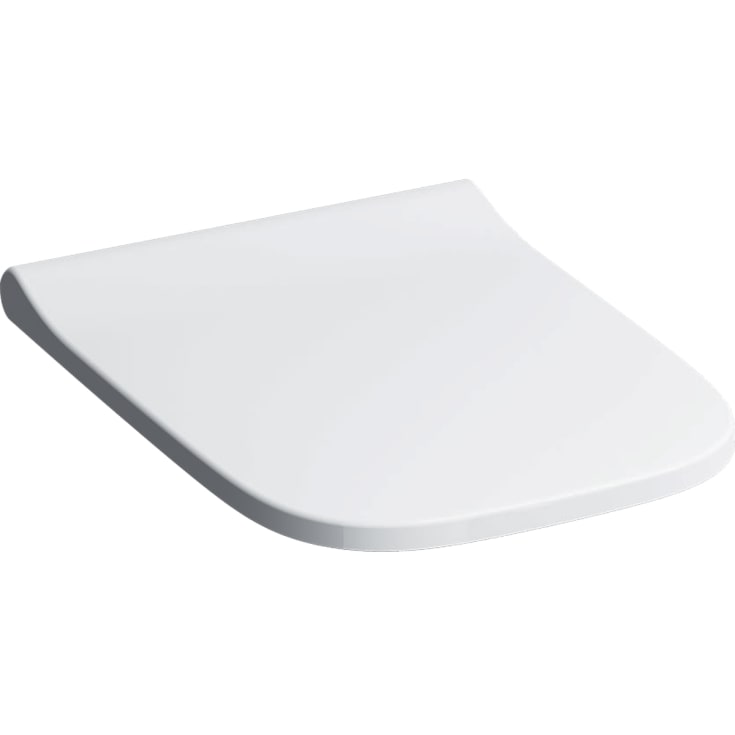 Geberit Smyle Square toiletsæde, soft close, hvid