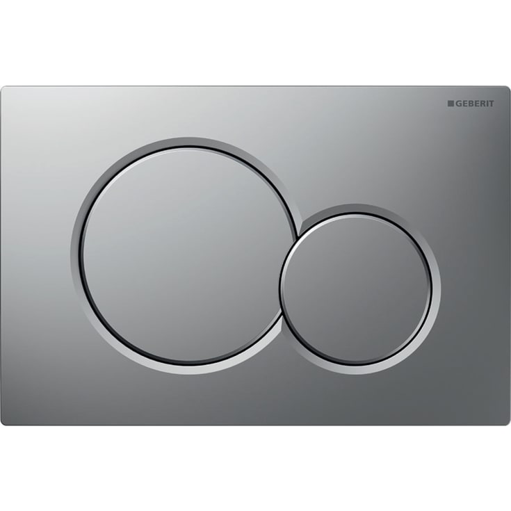 Geberit Sigma 01 Round spolplatta, matt krom