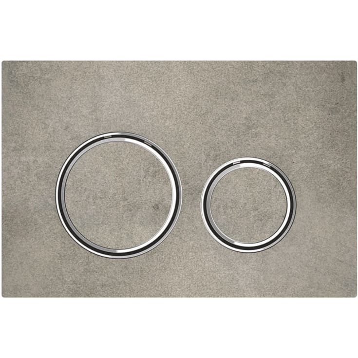 Geberit Sigma 50 betjeningsplate, betong look/krom