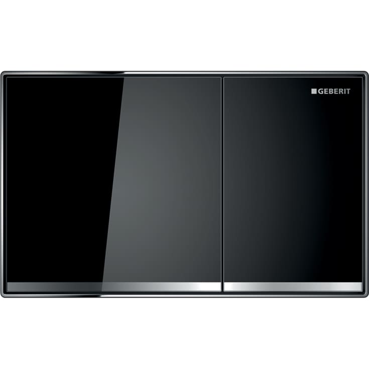 Geberit Sigma 60 betjeningsplade, sort glas