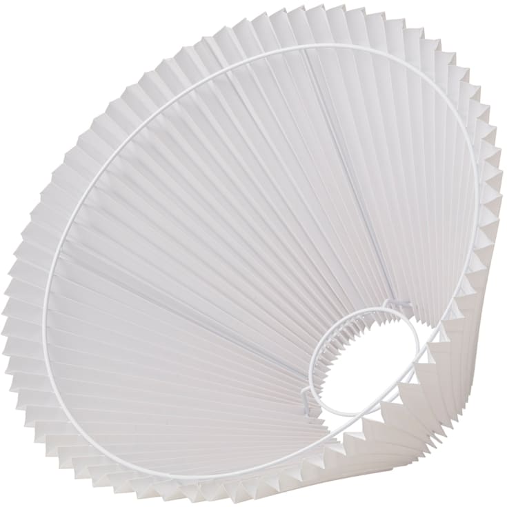 Nielsen Light Emma Hacienda Plisse lampeskærm, hvid, H27 cm