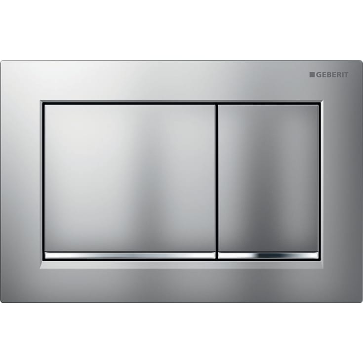 Geberit Omega 20 betjeningsplate, krom/matt krom