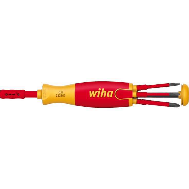 Wiha bitshåndtak SlimVario 1000 V, med 6 bits