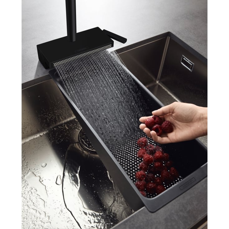 Hansgrohe Aquno Select M81 køkkenarmatur, udtrækstud, mat sort