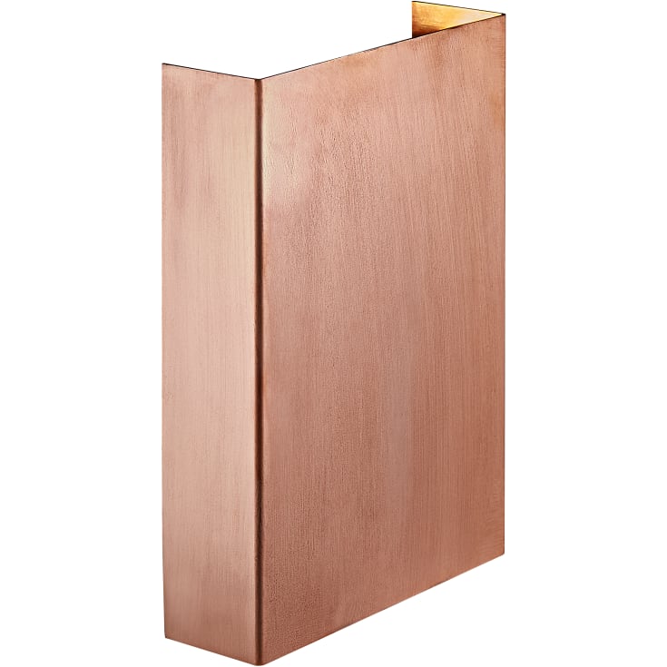 Nordlux Fold 15 UpDown utomhus vägglampa, koppar
