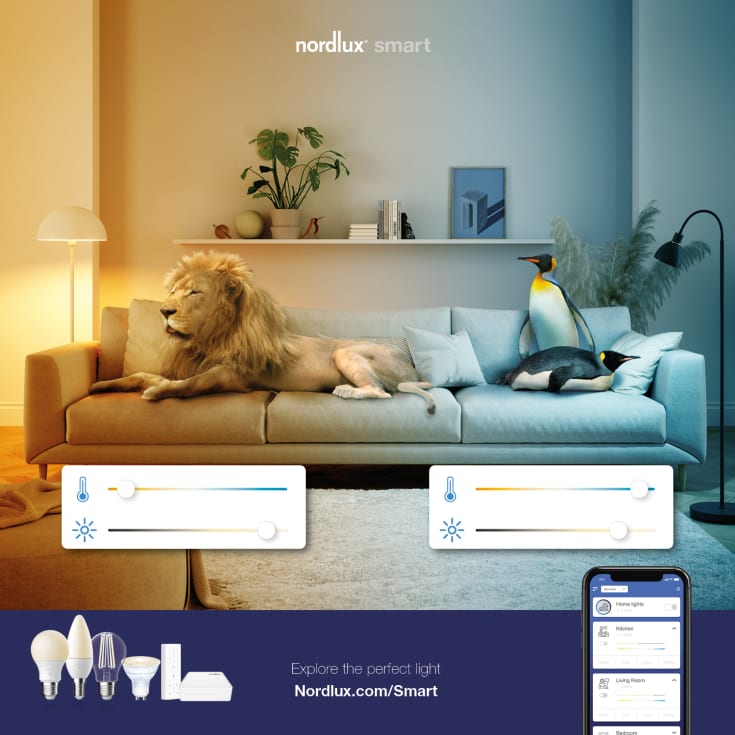 Nordlux Smart GU10 pære, 4W