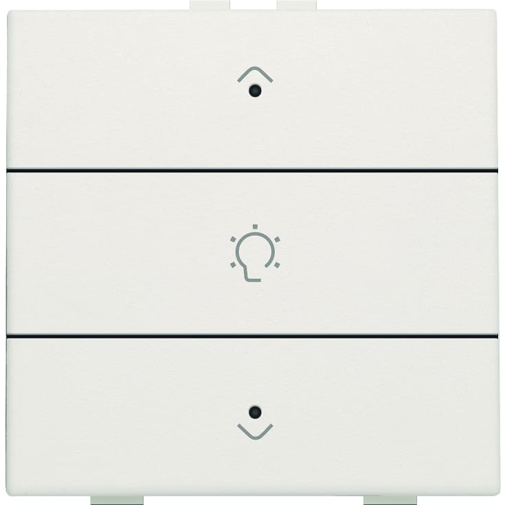 Dimmer trykk enkel m LED, hvit, NHC