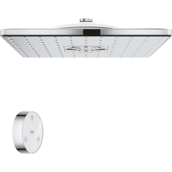 Grohe Rainshower SmartConnect Cube brusehoved, 31x31 cm, vandbesparende, krom