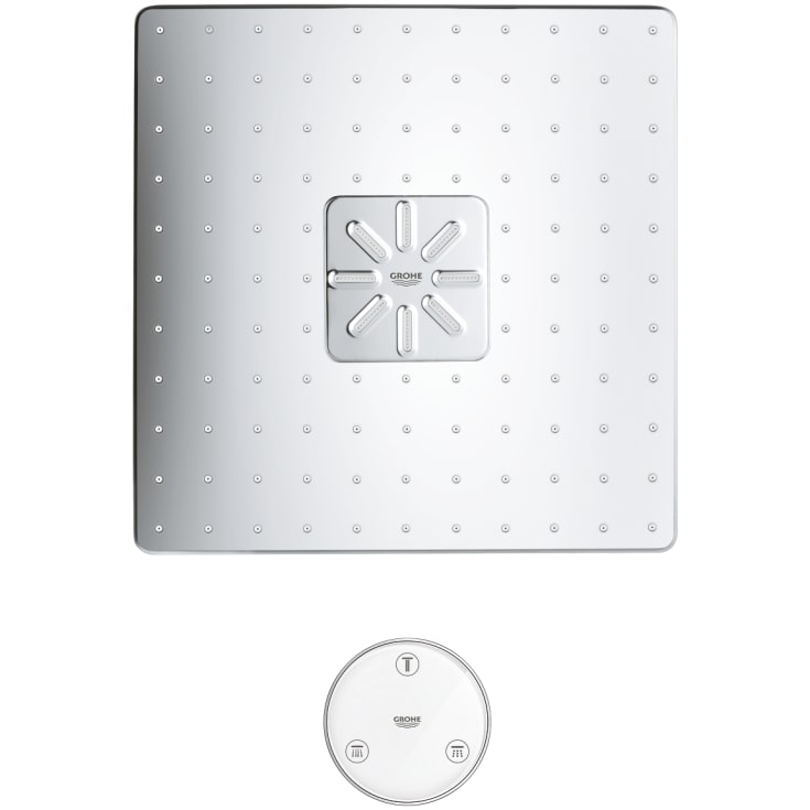 Grohe Rainshower SmartConnect Cube brusehoved, 31x31 cm, vandbesparende, krom