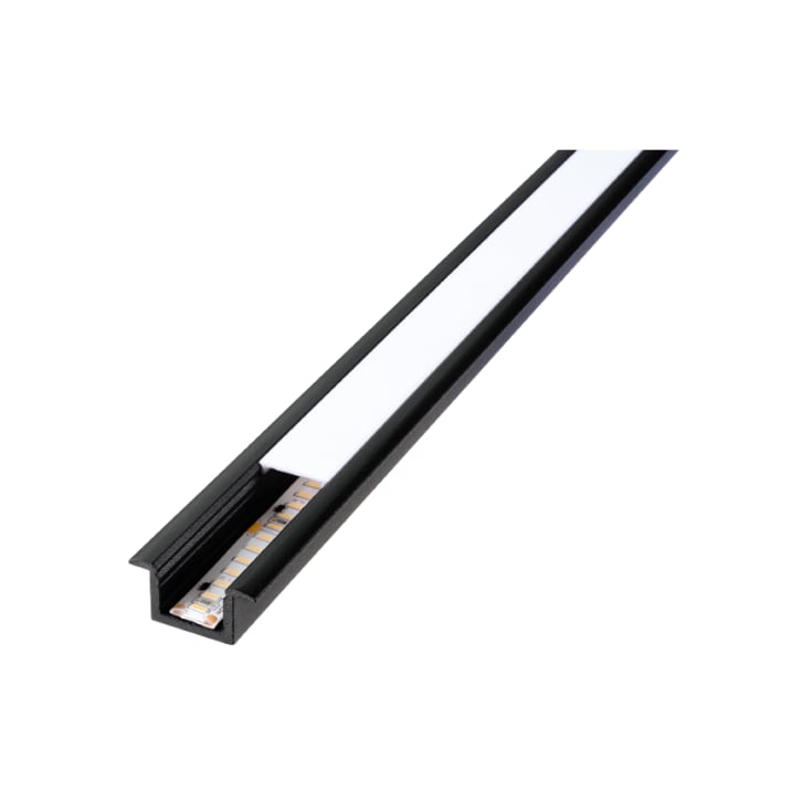 SG StripLine 1,8m LED skinne til indbyg, sort