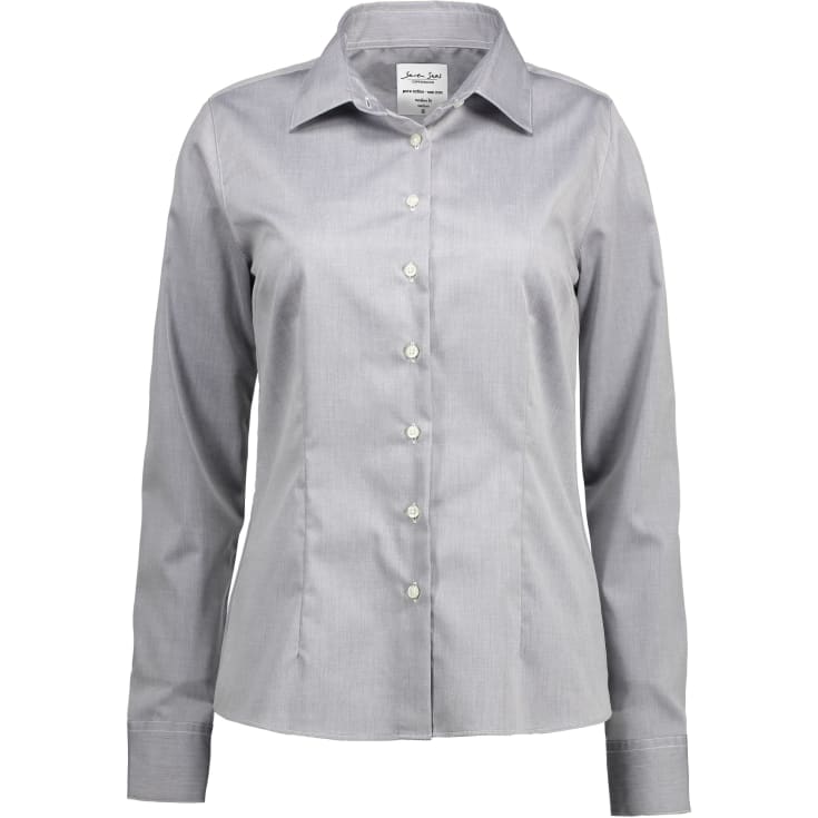 Seven Seas skjorte SS720, dame model, strygefri, lys grå str. XL