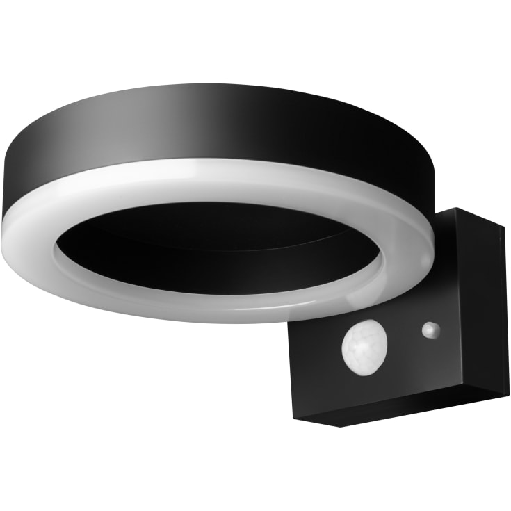 Ledvance Endura Style Circle vägglampa solcell, sensor, svart