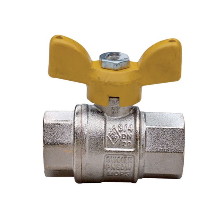1/2&quot; gasskuleventil M/M med T-håndtak Bonomi