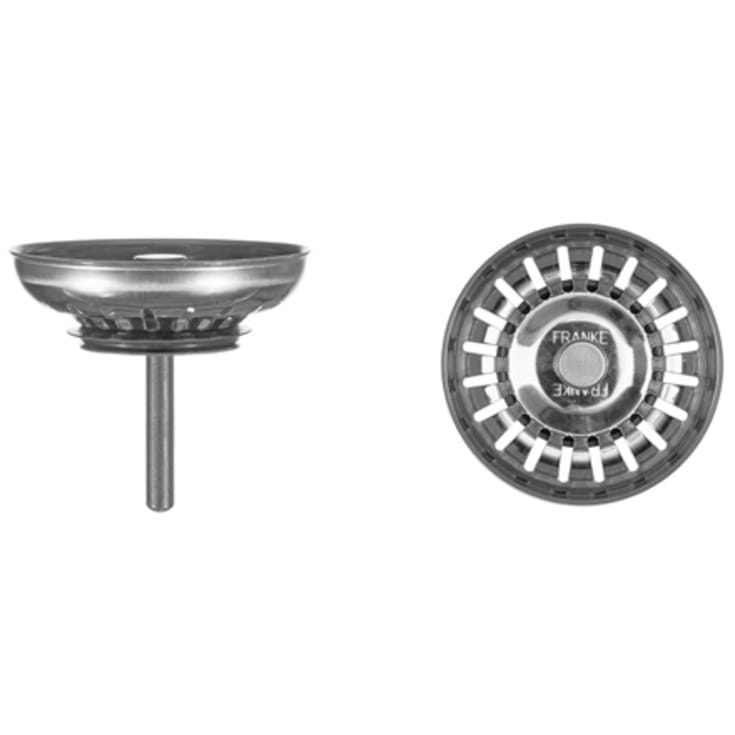 Franke kurveventil, twist, Ø80 mm, krom