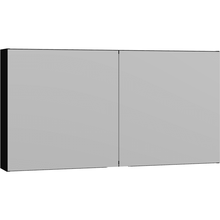 Dansani Mido+ Select spejlskab, 120x64 cm, sort