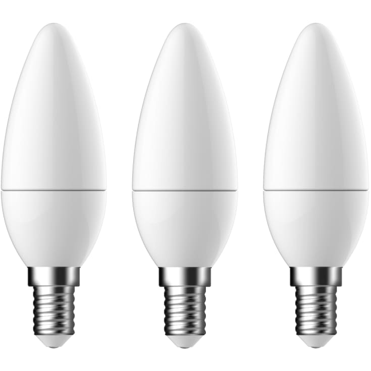 Nordlux Energetic E14 mignonpære, 2700K, 3,3W, 3-pak