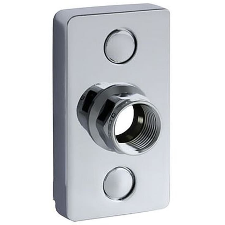 Trio Perfekta Design Line väggbricka, enkel/1 rör, cu Ø12 & 15 mm, förkromad