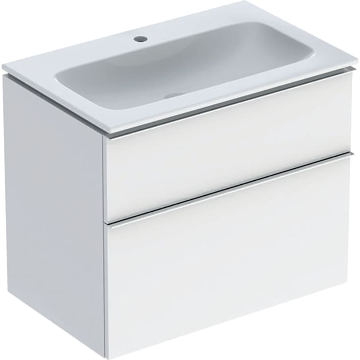 Geberit iCon möbelpaket, 75x48 cm, vit högglans/krom
