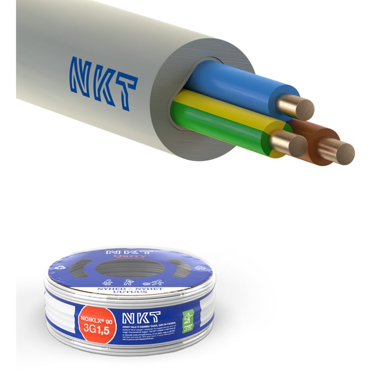 100 meter Kabel NOIKLX90 3G1,5 Eca, R100